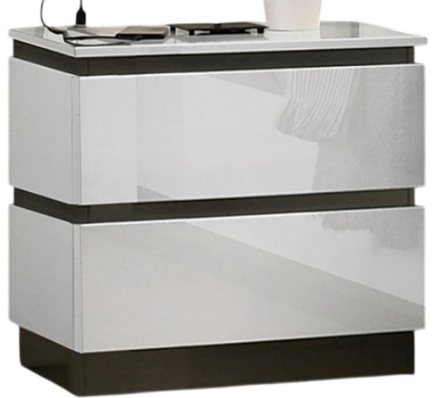 Furniture of America® Birsfelden White Nightstand-0