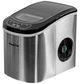 Magic Chef® 10" 27 lb. Stainless Steel Portable Countertop Ice Maker-0