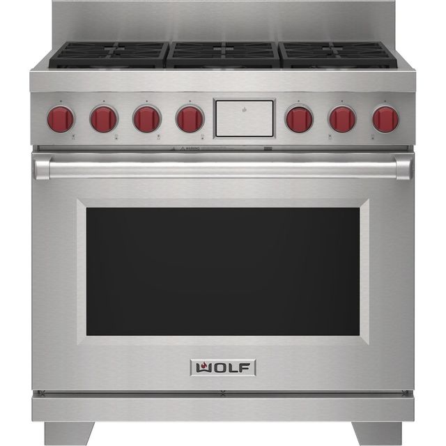 Wolf® 36" Stainless Steel Dual Fuel Range Riser-1