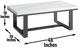 Steve Silver Co. Lucca White Cocktail Table with Espresso Base-1