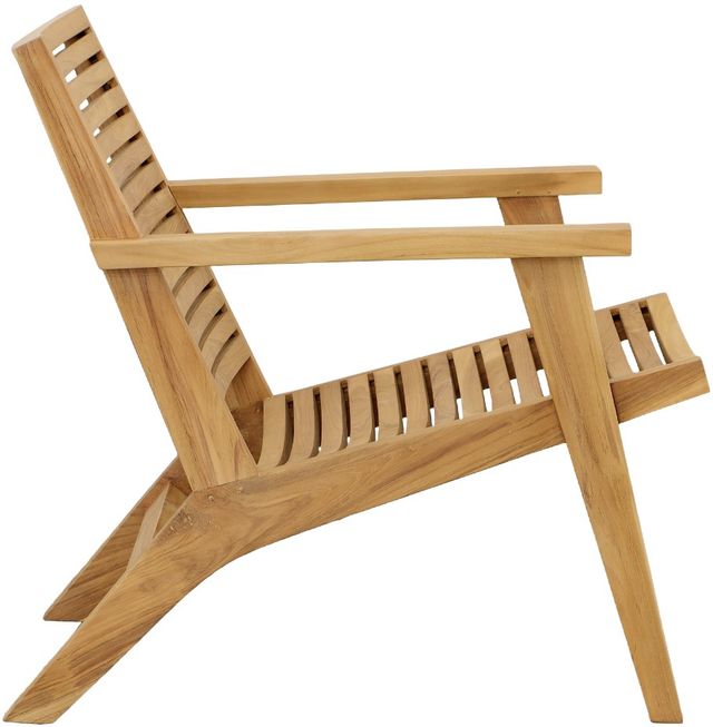 Dovetail Furniture Janine Natural Wooden Outdoor Occasional Chair-2