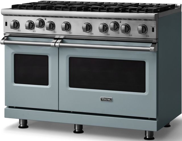 Viking® 5 Series 48” November Sky Pro Style Natural Gas Range-2