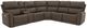 Flexsteel® Carter 6-Piece Cappuccino Modular Power Reclining Sectional with Power Headrests and Lumbar-0