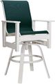 Telescope Casual Customizable Leeward Fabric/Plastic Outdoor Sling Balcony Height Swivel Arm Chair-0