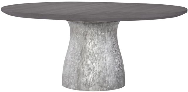 Legacy Classic Terra Luna Nightfall Round Pedestal Dining Table with Silver Base-2