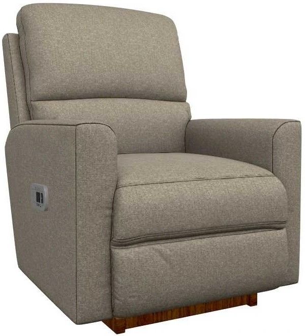 La-Z-Boy® Wynne Fawn Power Rocking Recliner with Headrest and Lumbar-0