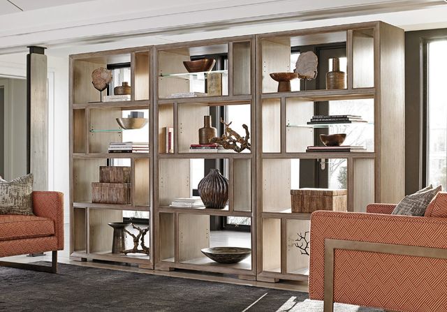 Lexington Home Shadow Play Windsor Beige Open Bookcase-2