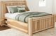 A-America® Amish Highlands Natural Queen Arch Panel Storage Bed-2