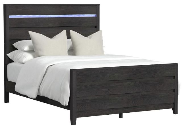 Elements International Tobias Black Full Panel Bed-0