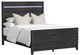 Elements International Tobias Black Full Panel Bed-0