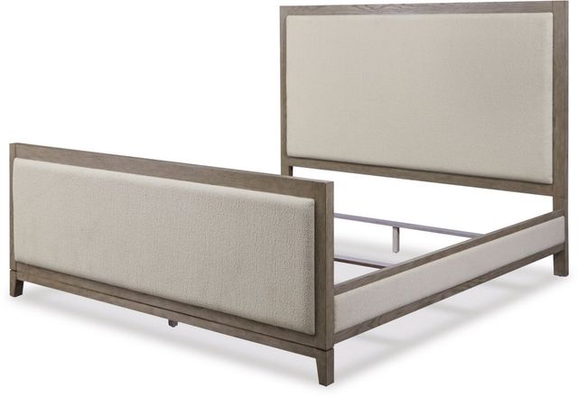 Signature Design by Ashley® Chrestner Gray Queen Upholstered Panel Bed-2