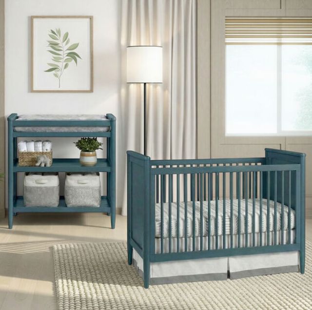Westwood Design Modern Nursery Blue Changing Table-1