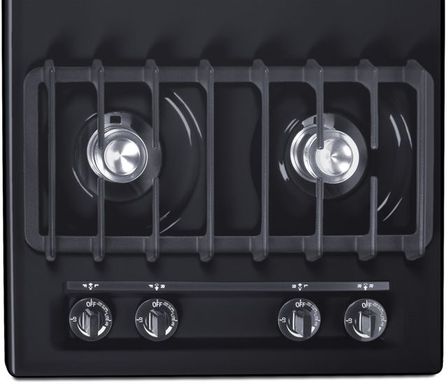 Summit® 30" Black Gas Cooktop-2