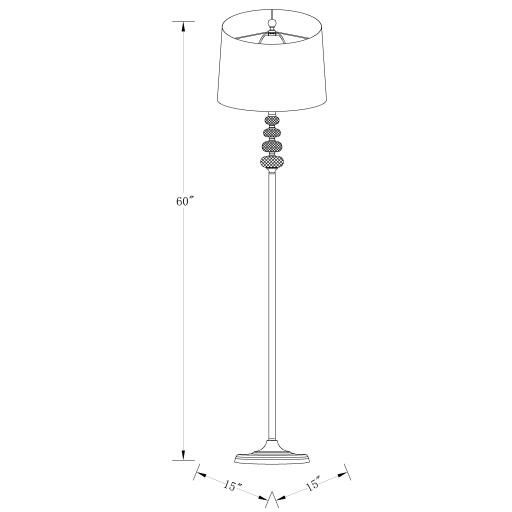 Surya Graham Metallic Floor Lamp-4