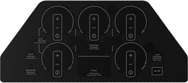 GE Profile™ 36" Black/Stainless Steel Built-In Electric Cooktop-2