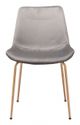 Zuo® Tony Gray/Gold Dining Chair-1
