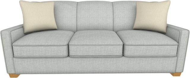 Best® Home Furnishings Customizable Bayment Leather Queen Memory Foam Sofa Sleeper with Honey Birch Legs-1