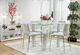 Furniture of America® Richfield II 5-Piece Glass Top Counter Height Table with Silver Legs-1