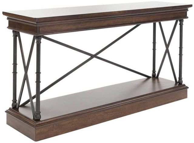 Liberty Furniture Tribeca Black/Cordovian Brown Sofa Table-0