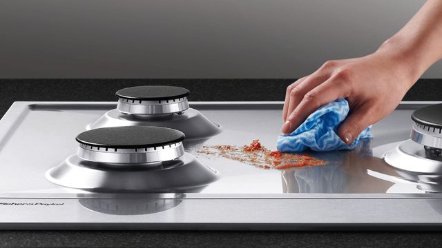 Table de cuisson au gaz de 24 po Fisher & Paykel® série 7 - Acier inoxydable-2