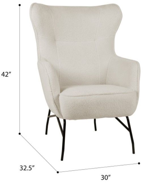 Emerald Home Franky Boucle Accent Chair-2
