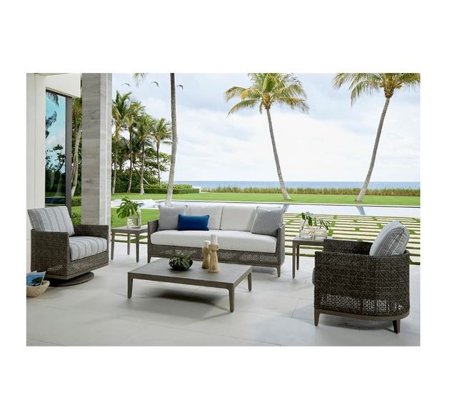 Lane Venture® Lenox Hill Gray Outdoor Wicker Lounge Chair-2