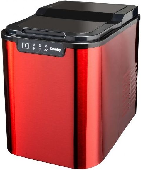 Danby® 10&quot; 25 lb. Red Stainless Steel Counter Top Ice Maker | Weir&rsquo;s