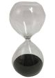A & B Home Ferdinand Black 1-Minute Hourglass-0