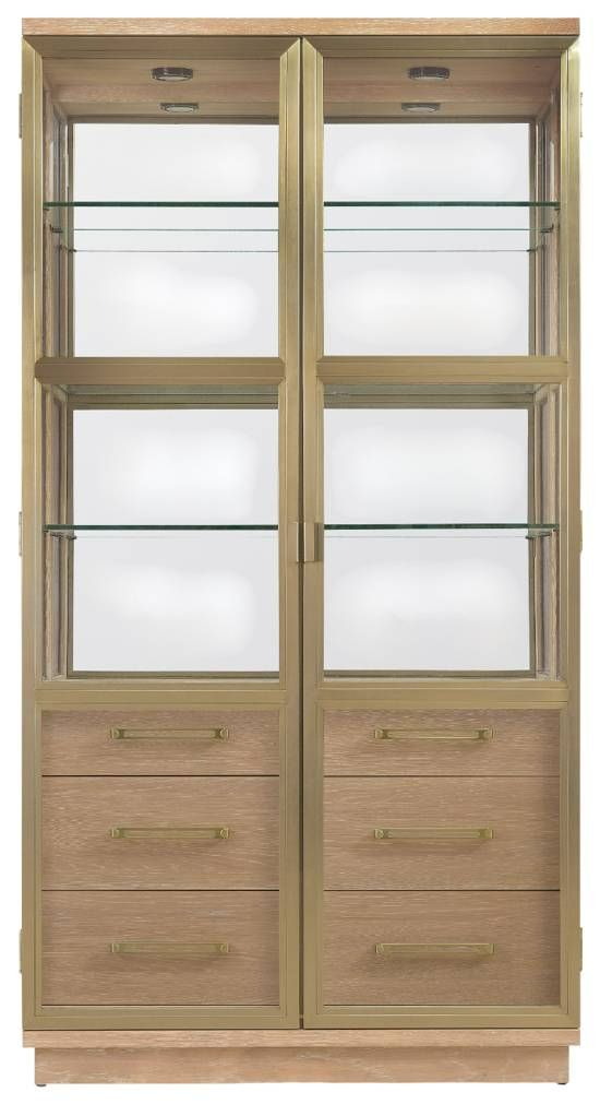 Hooker® Furniture Banyon Bay Desert Oak Display Cabinet-2