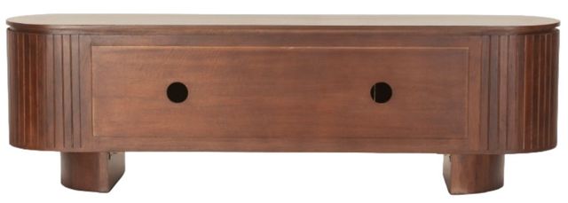 Home Trends & Design Athena Aged Mahogany Media Cabinet-3
