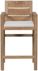 Vanguard® Furniture Customizable Horizon Teak Outdoor Barstool-1