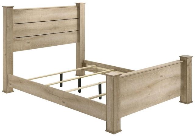 Coaster® Oakglen Weathered Oak Eastern King Panel Bed -1