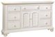 American Woodcrafters 6510 Cottage Traditions Clean White Cottage Triple Dresser-0
