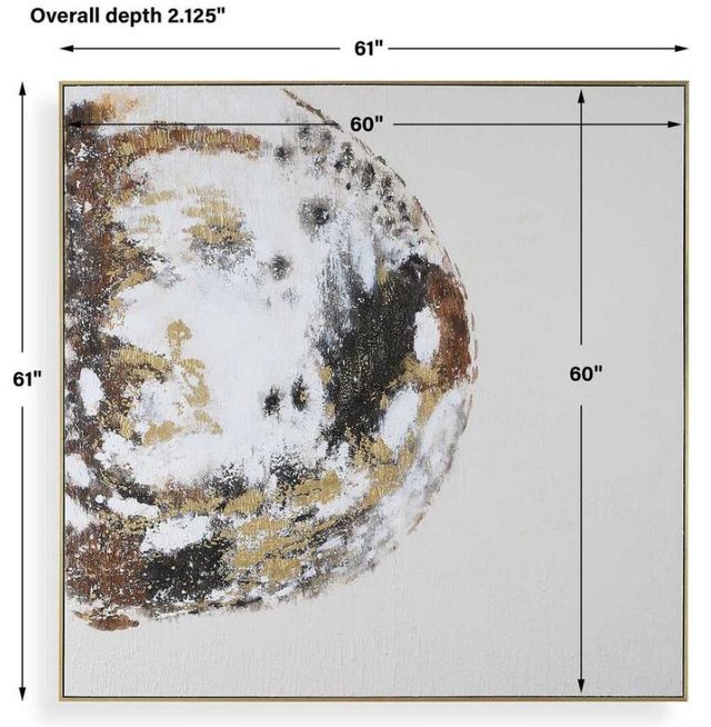 Uttermost® Moon Landing Hand-Painted Abstract Art-4