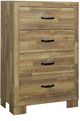 Monarch Specialties Inc. Warm Medium Oak Chest-0