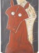 Currey & Company Artistic Black/Red Horse Large Vase-1