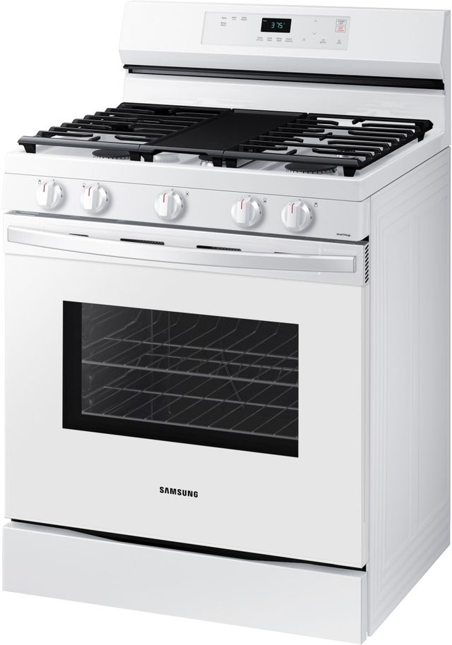 Samsung 30" White Freestanding Gas Range-1
