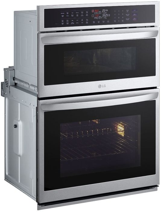 LG 24" 6.4 Cu. Ft. Printproof® Stainless Steel Double Electric Wall Oven-2
