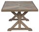 Signature Design by Ashley® Revare Beach Beige Aluminum/Porcelain Outdoor Dining Table-3