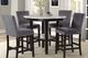 New Classic® Home Furnishings Celeste 5-Piece Espresso/Gray Counter Dining Table Set-1
