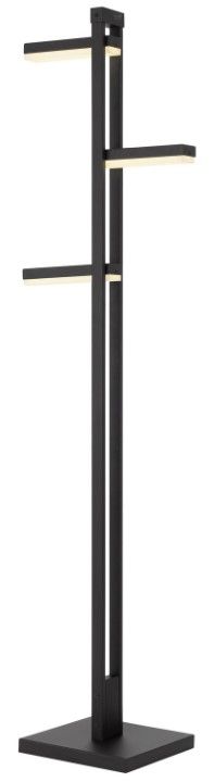 Cal® Lighting & Accessories Dijon Black Floor Lamp-1