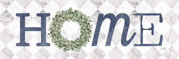 Classy Art Home with Eucalyptus Wreath I by Marla Rae Wall Art-1