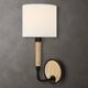 Uttermost® Franconia Blond Wood/Matte Black Sconce-1