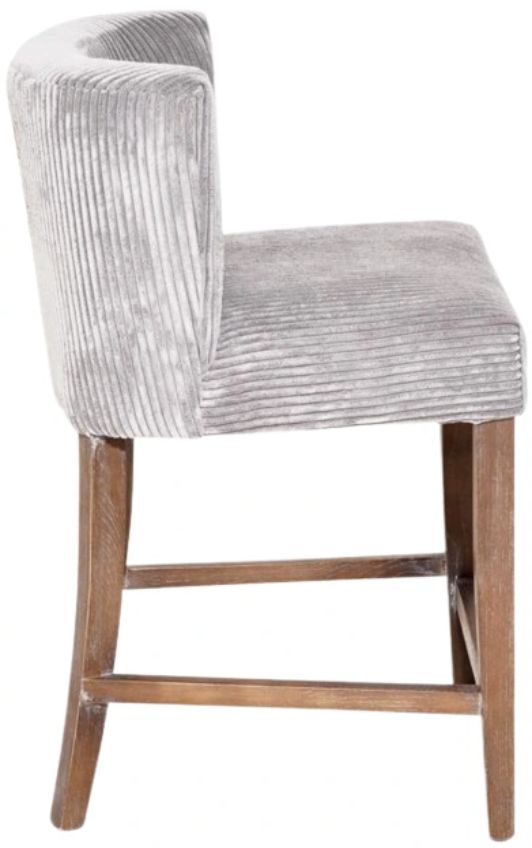 Nest Home Collections Weston Channel Gray/Gray Wash Counter Stool-3