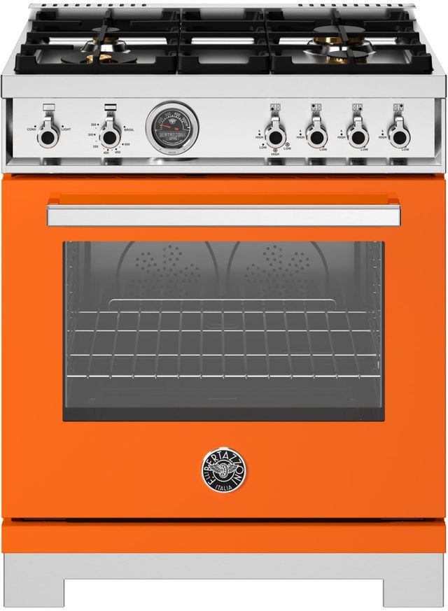 Bertazzoni Professional Series 30" Arancio Pro Style Gas Range-0