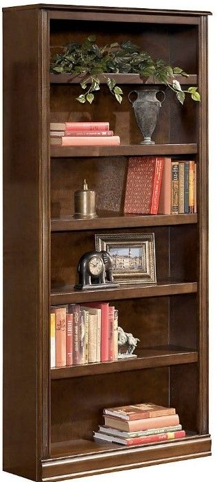 Signature Design by Ashley® Hamlyn 4-Piece Medium Brown Home Office Desk Set-1
