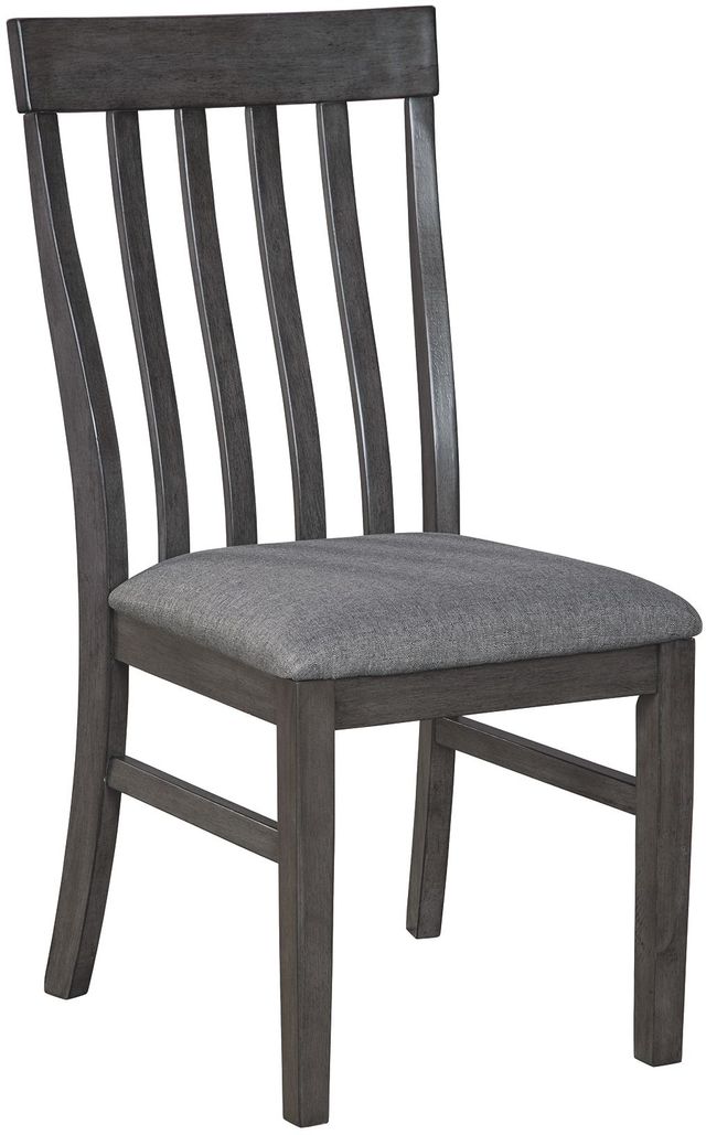 Benchcraft® Luvoni Dark Charcoal Gray Upholstered Chair-0