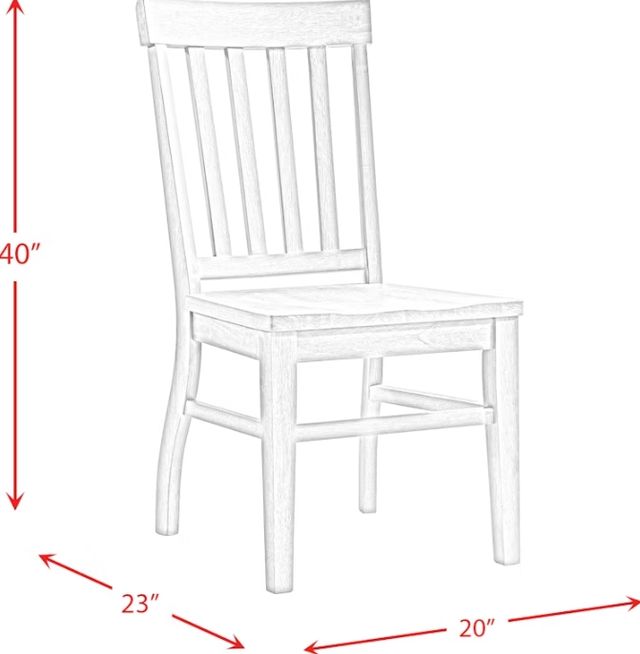 Elements International Lakeview 5-Piece Natural/White Dining Set-2