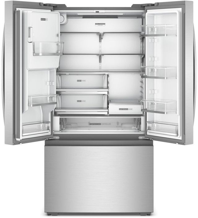 Whirlpool® 36" 23.4 Cu. Ft. Fingerprint-Resistant Stainless Finish Counter Depth French Door Refrigerator with Nugget Ice-1