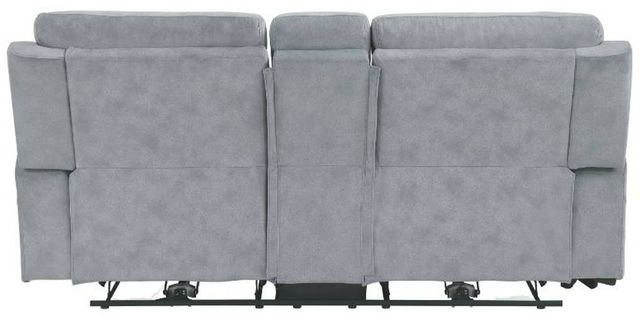 Homelegance® Celeste Gray Double Power Reclining Loveseat with Center Console-3